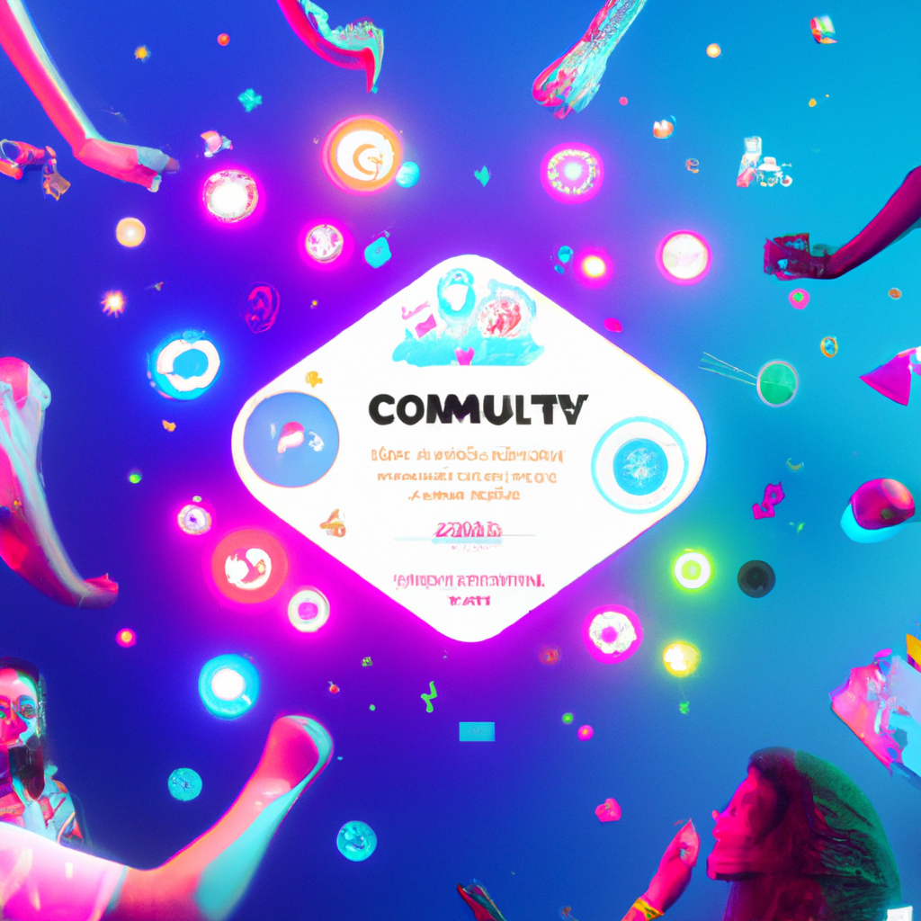 Community jam screenshot with neon overlays and leaderboard badges